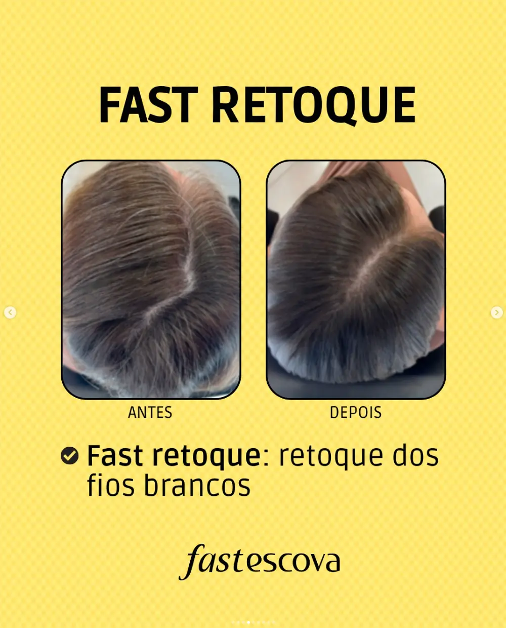 Fast Retoque: retoque dos fios brancos