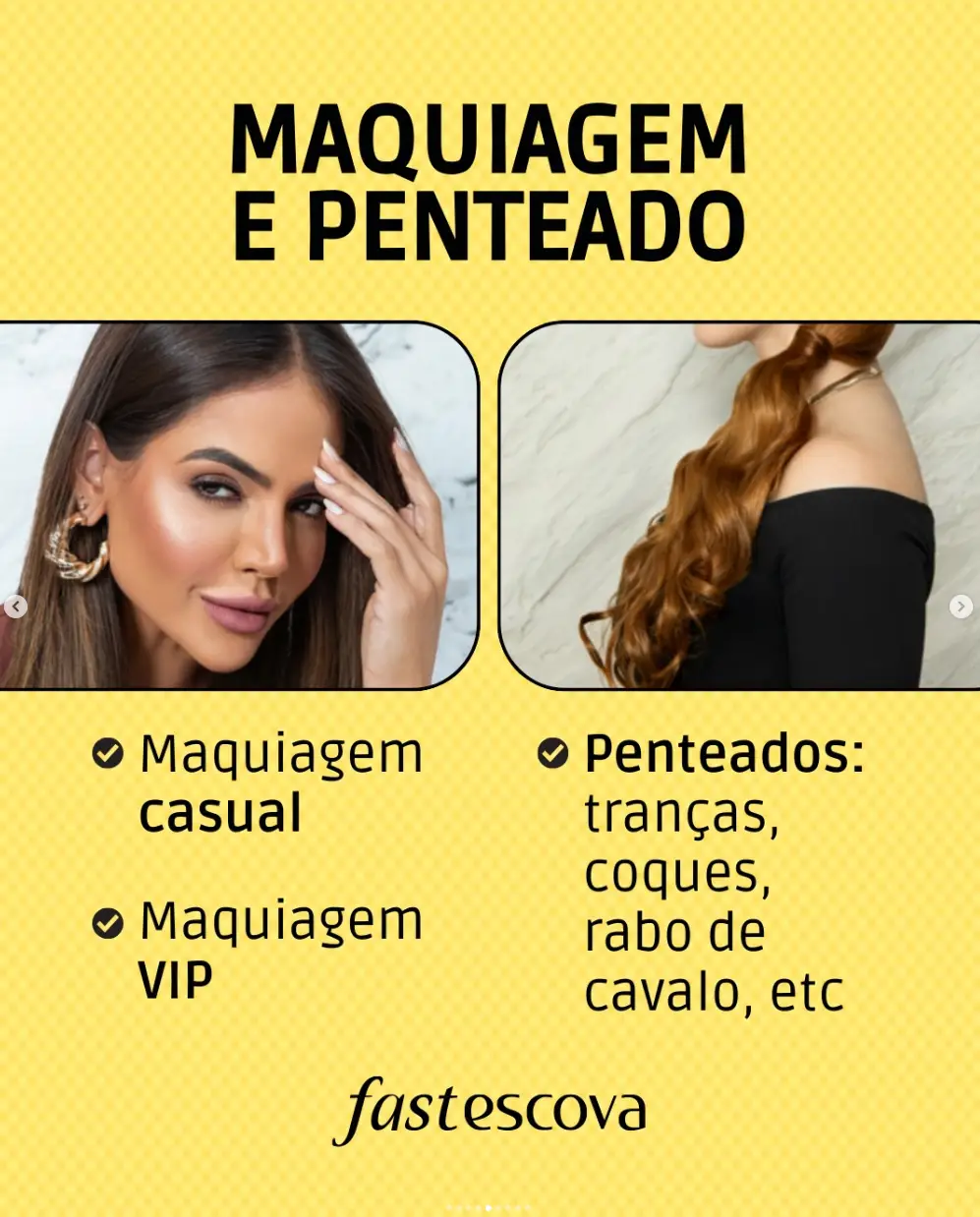 Maquiagem e penteado para qualquer ocasião