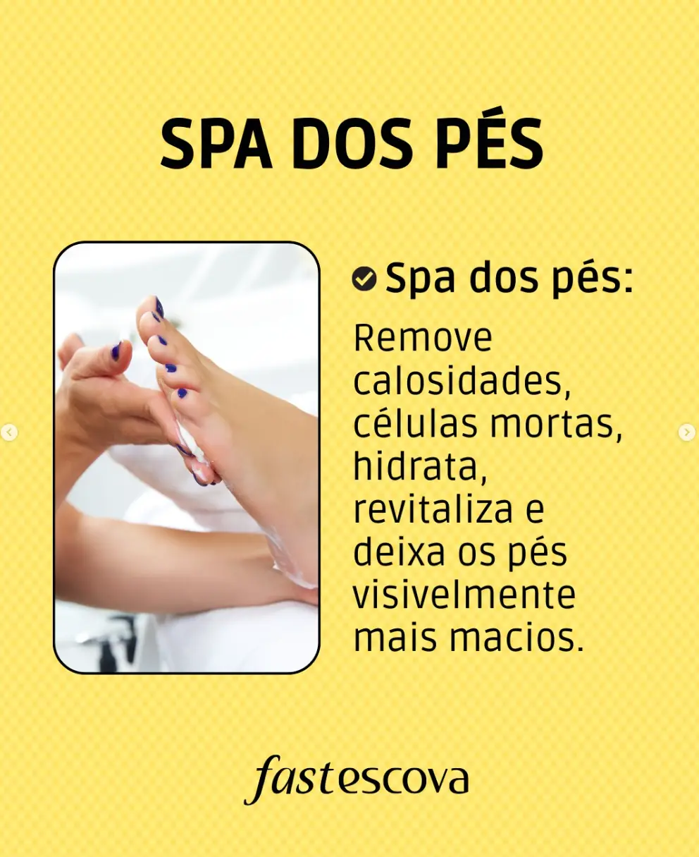 Spa dos pés: plástica dos pés e relaxamento