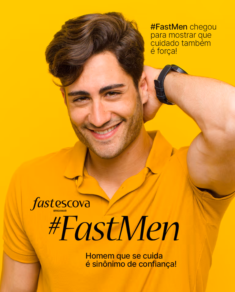 Atendimento masculino na Fast Escova - Brisamar, em João Pessoa